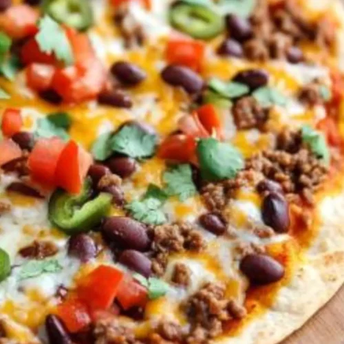 Mexican Taco Pizza Recipe Without Refried Beans