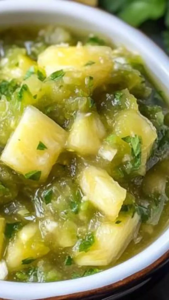 Easy Abuelo’s Tomatillo Pineapple Salsa Recipe