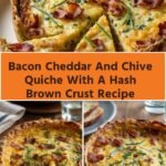Bacon Cheddar And Chive Quiche With A Hash Brown Crust Recipe
