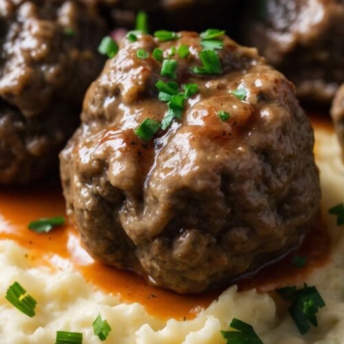how to make Mini Swedish Meatballs With Mashed Potatoes Recipe