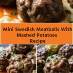 Mini Swedish Meatballs With Mashed Potatoes Recipe