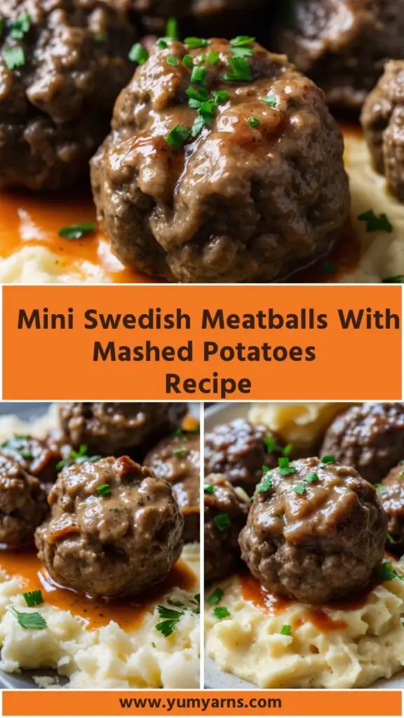 Mini Swedish Meatballs With Mashed Potatoes Recipe Mini Swedish Meatballs With Mashed Potatoes Recipe