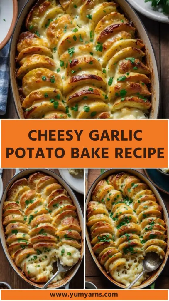 cheesy garlic potato bake recipe cheesy garlic potato bake recipe