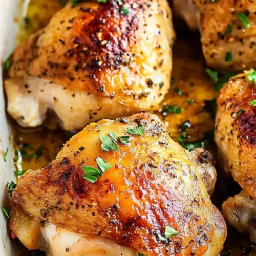 Easy Oven Baked Chicken Thighs