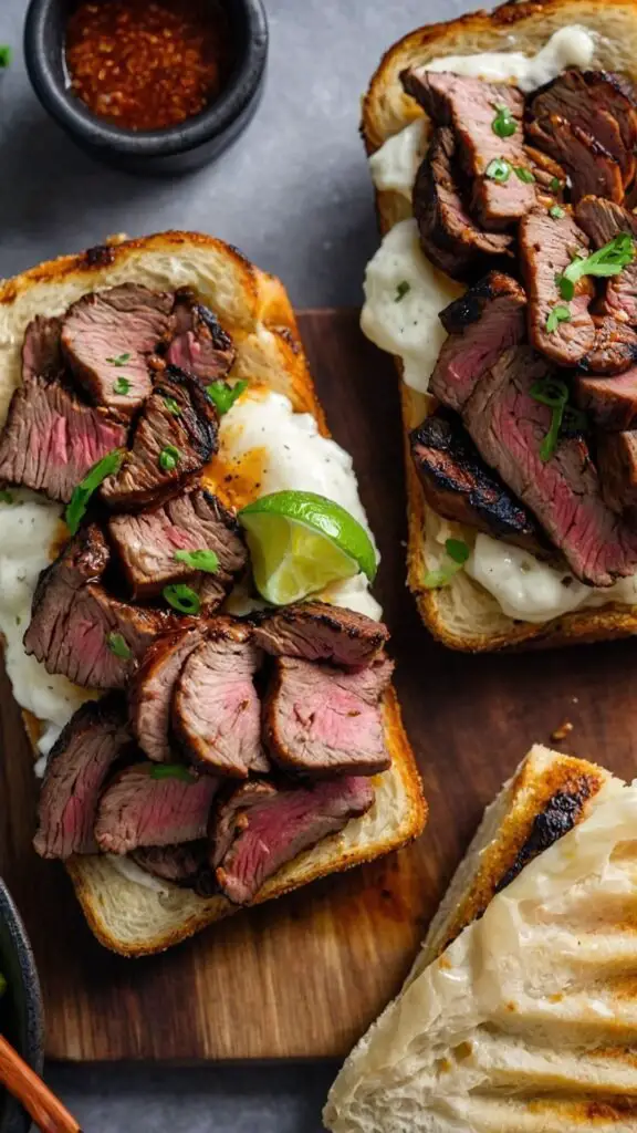 how to make grilled tri tip sandwiches recipe
