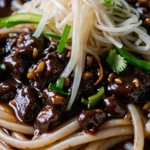 Jajangmyeon Noodles With Black Bean Sauce copycat Recipe