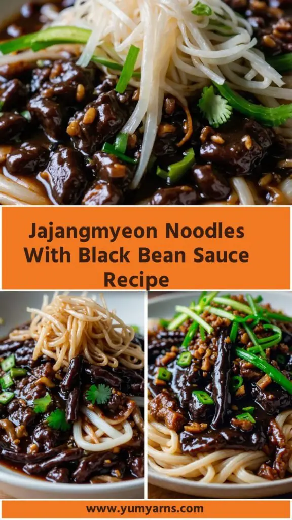 Jajangmyeon Noodles With Black Bean Sauce Recipe Jajangmyeon Noodles With Black Bean Sauce Recipe