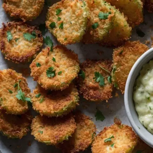 Panko Fried Pickle Chips copycat Recipe