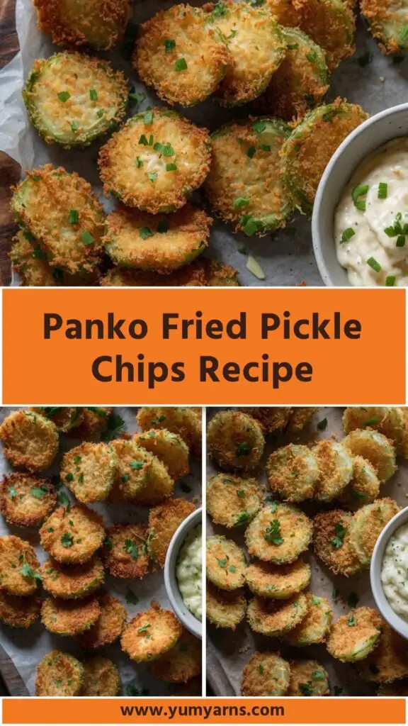 Panko Fried Pickle Chips Recipe Panko Fried Pickle Chips Recipe