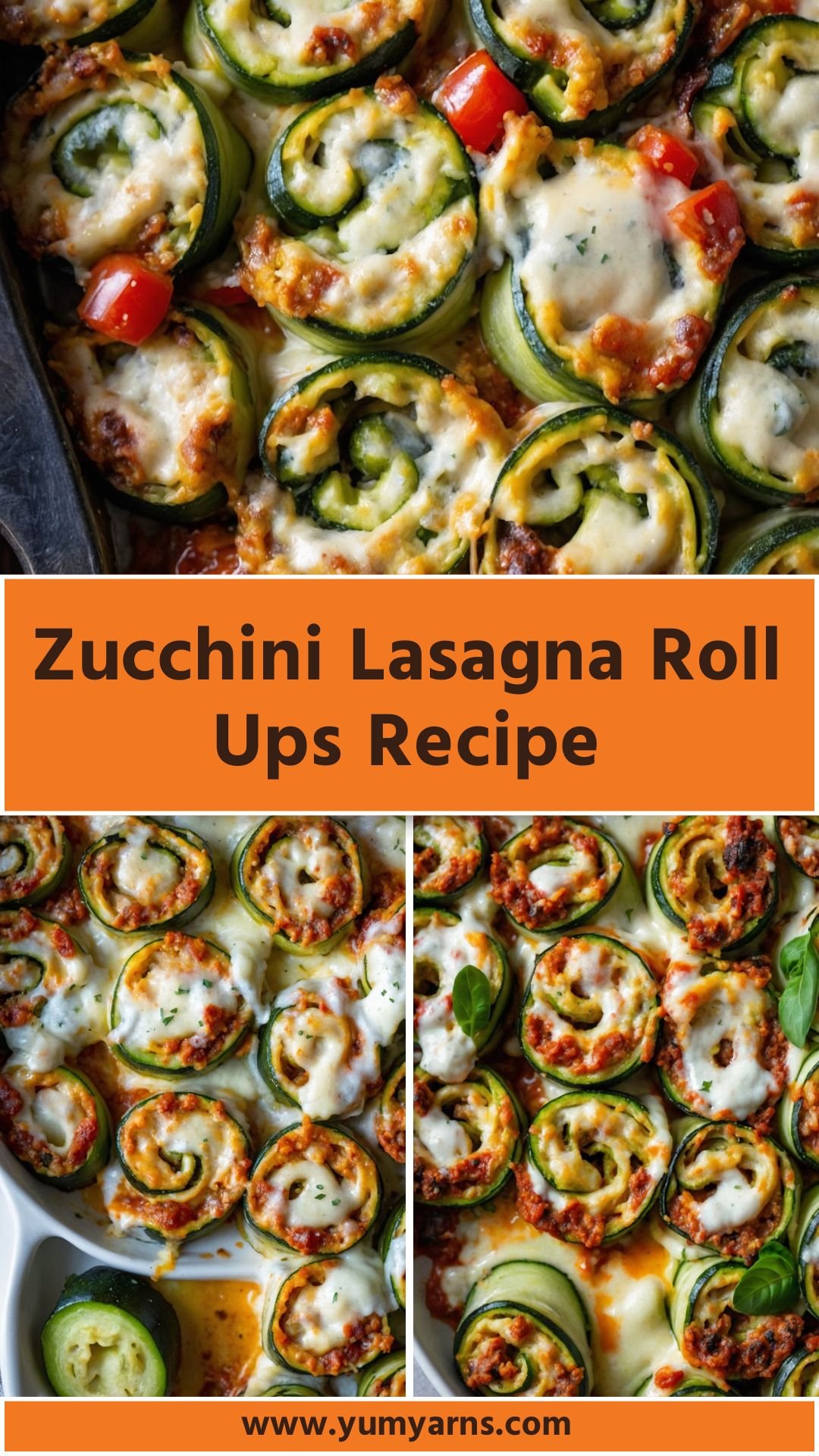 Zucchini Lasagna Roll Ups Recipe