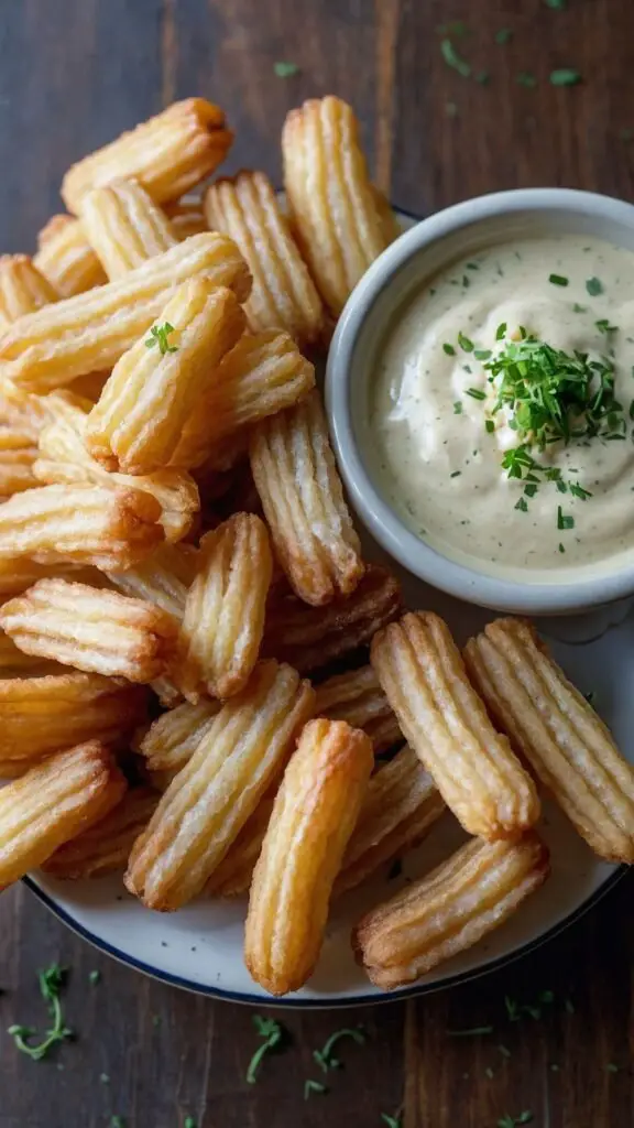 how to make savory hurb churros with queso dip how to make savory hurb churros with queso dip