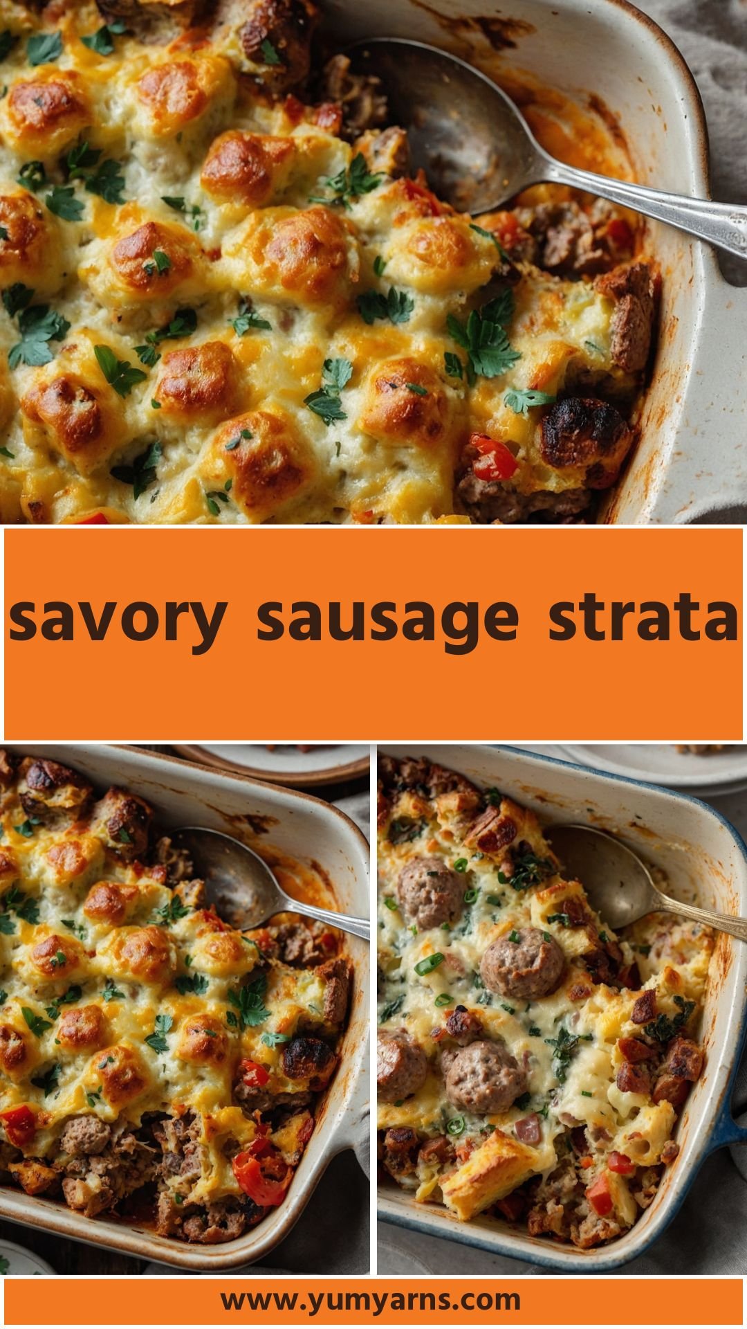 savory sausage strata
