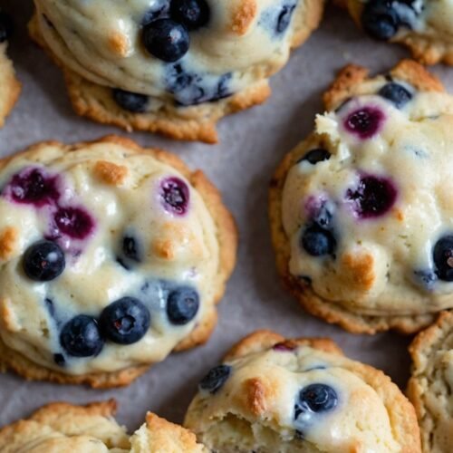 how to make blueberry yogurt cookies