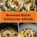 browned butter fettuccine alfredo