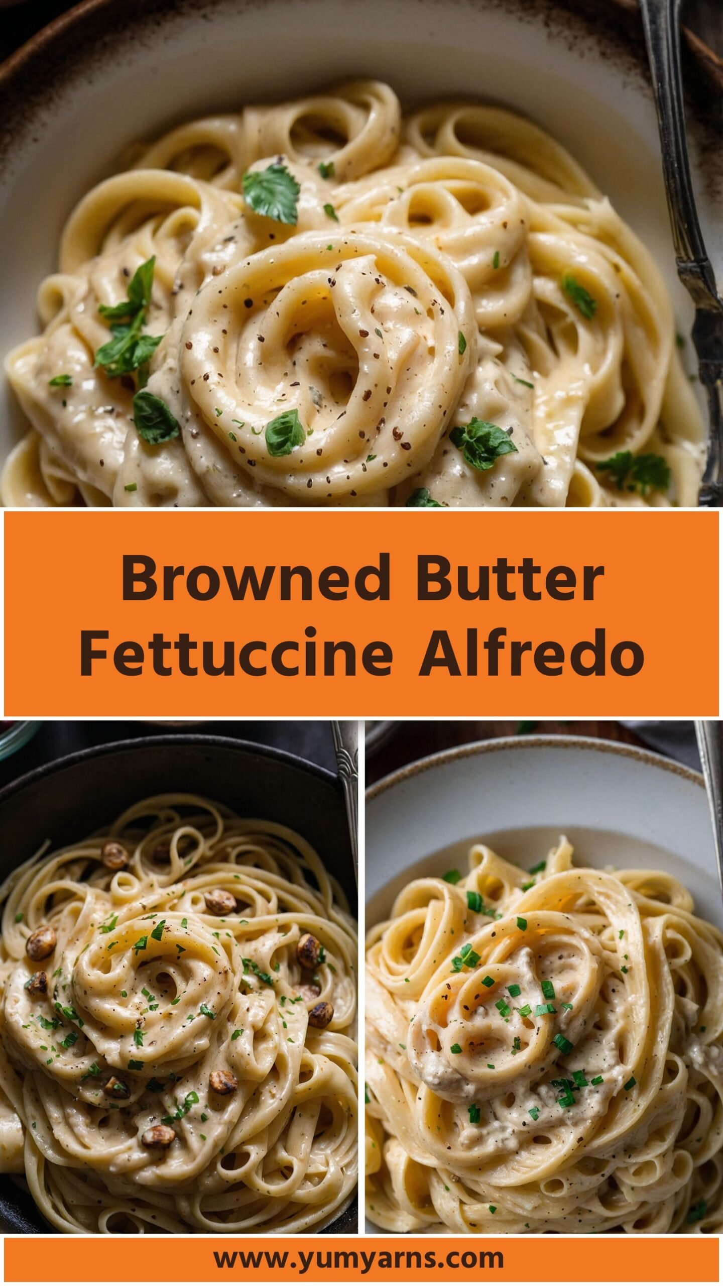 browned butter fettuccine alfredo