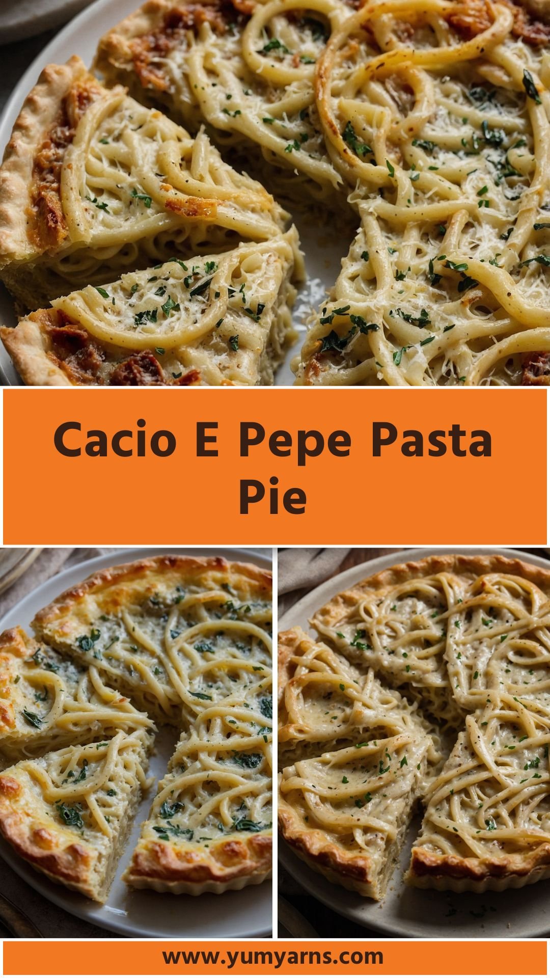 cacio e pepe pasta pie