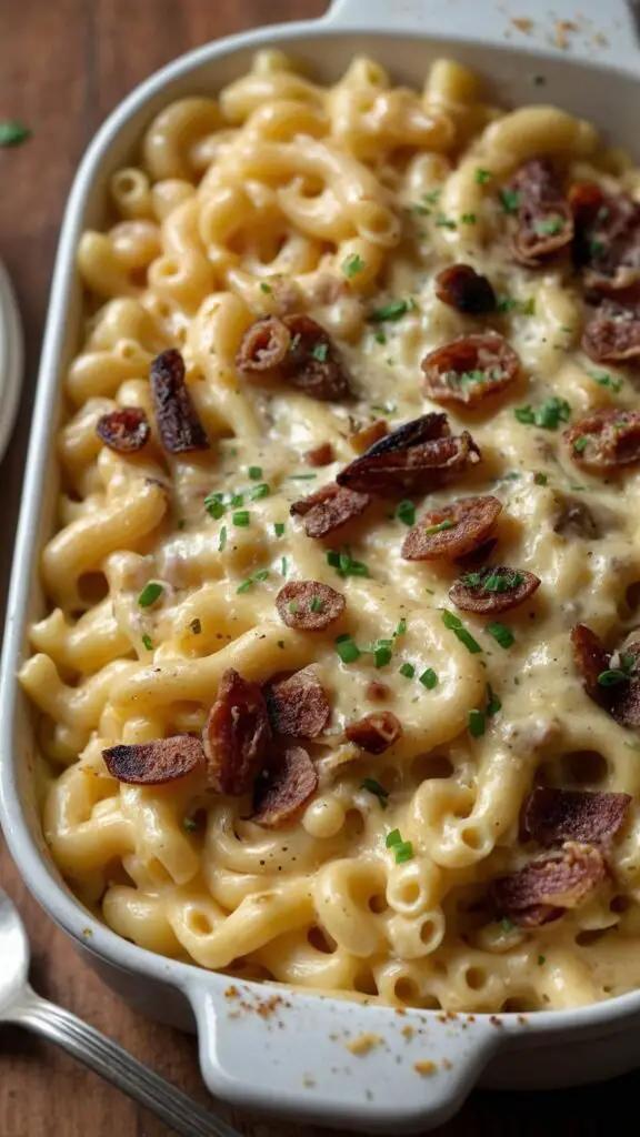 how to make creamy baked carbonara mac and cheese how to make creamy baked carbonara mac and cheese