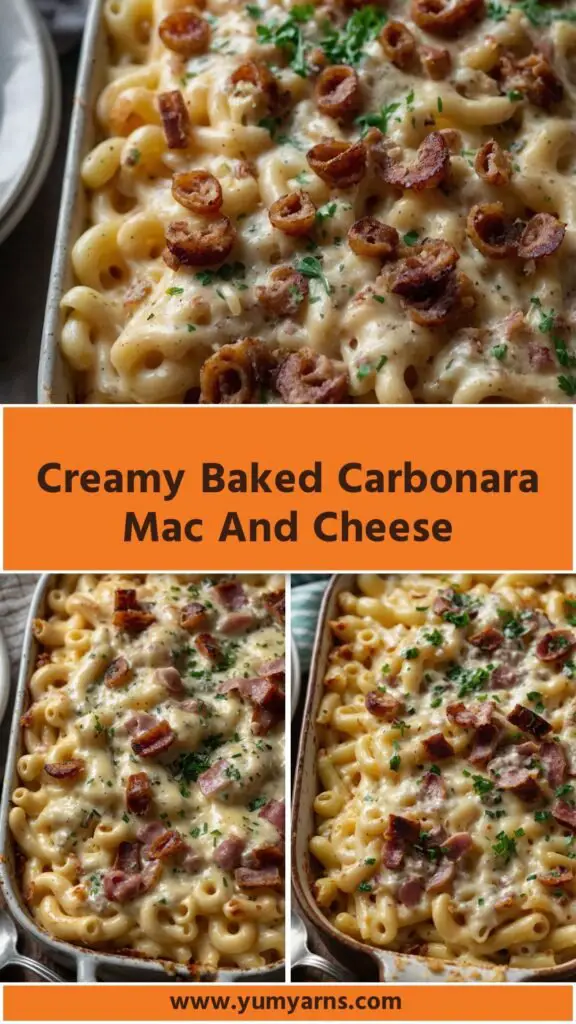 creamy baked carbonara mac and cheese creamy baked carbonara mac and cheese