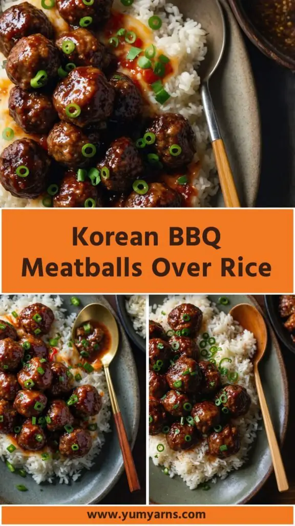 korean bbq meatballs over rice korean bbq meatballs over rice