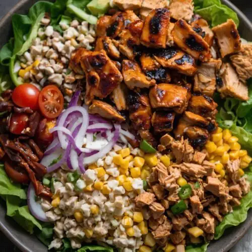 how to make loaded bbq chicken salad