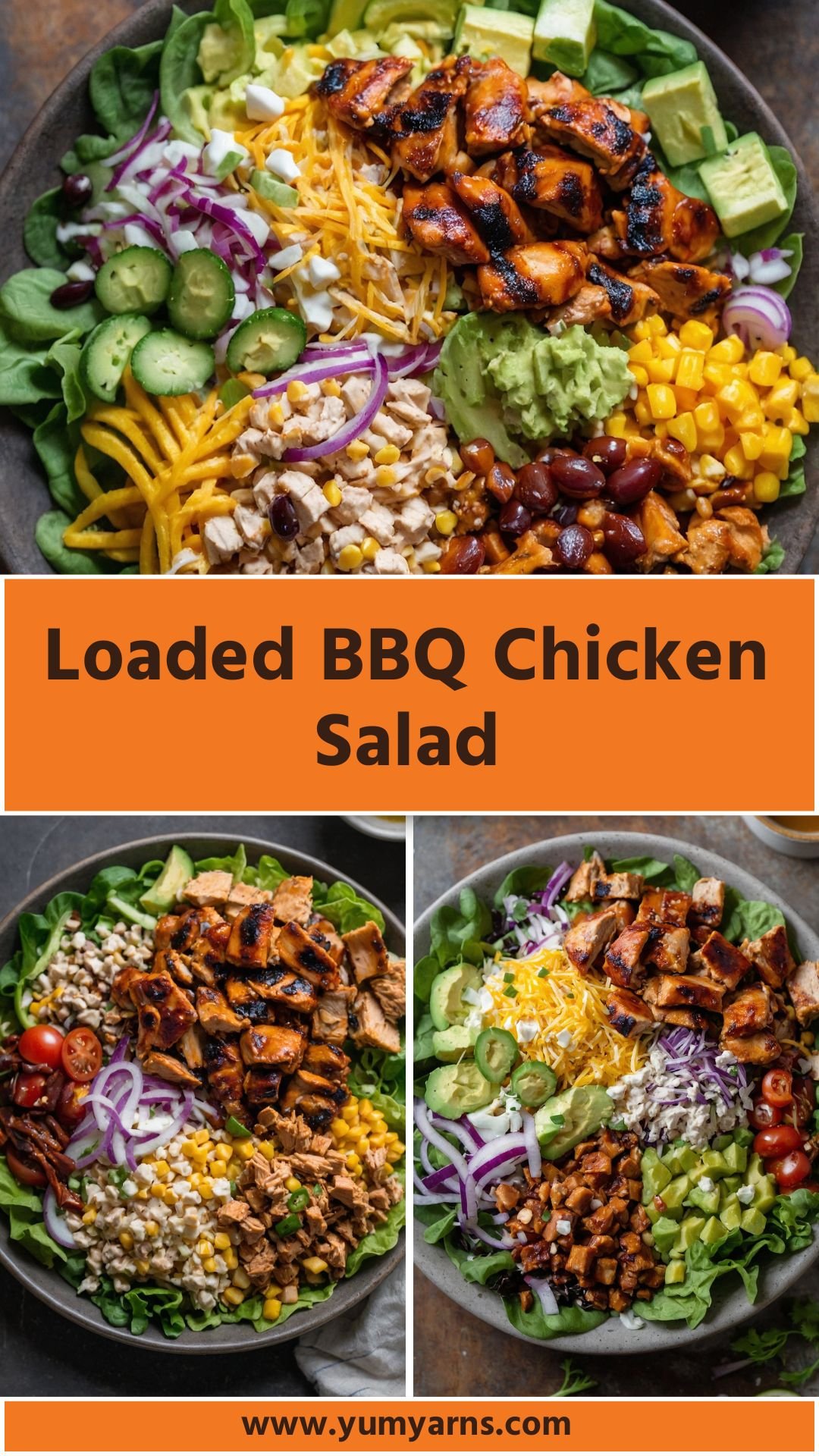 loaded bbq chicken salad