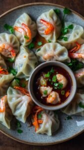 Pork and Shrimp Dumplings - Yum Yarns