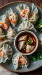 Pork and Shrimp Dumplings - Yum Yarns