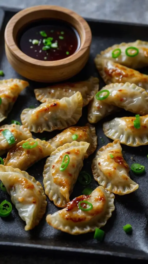 Crispy Chicken and Green Onion Pot Stickers Copycat recipe Crispy Chicken and Green Onion Pot Stickers Copycat recipe