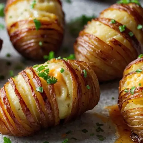 mini cheesy hasselback potatoes copycat Recipe