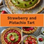strawberry and pistachio tart