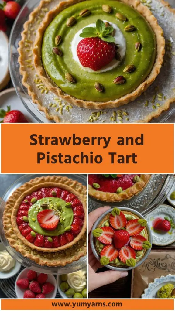 strawberry and pistachio tart strawberry and pistachio tart