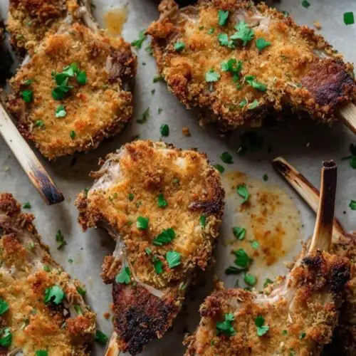 Panko Crusted Lamb Chops Copycat recipe