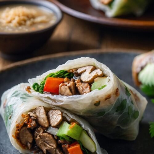 fresh shiitake spring rolls copycat recipe