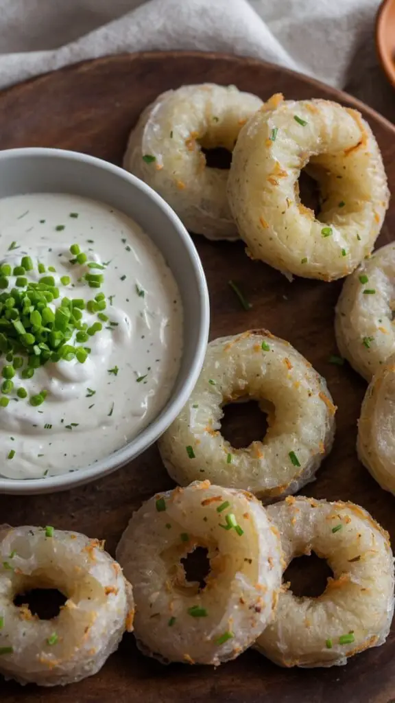 Potato Rings and Homemade Buttermilk Ranch copycat recipe Potato Rings and Homemade Buttermilk Ranch copycat recipe