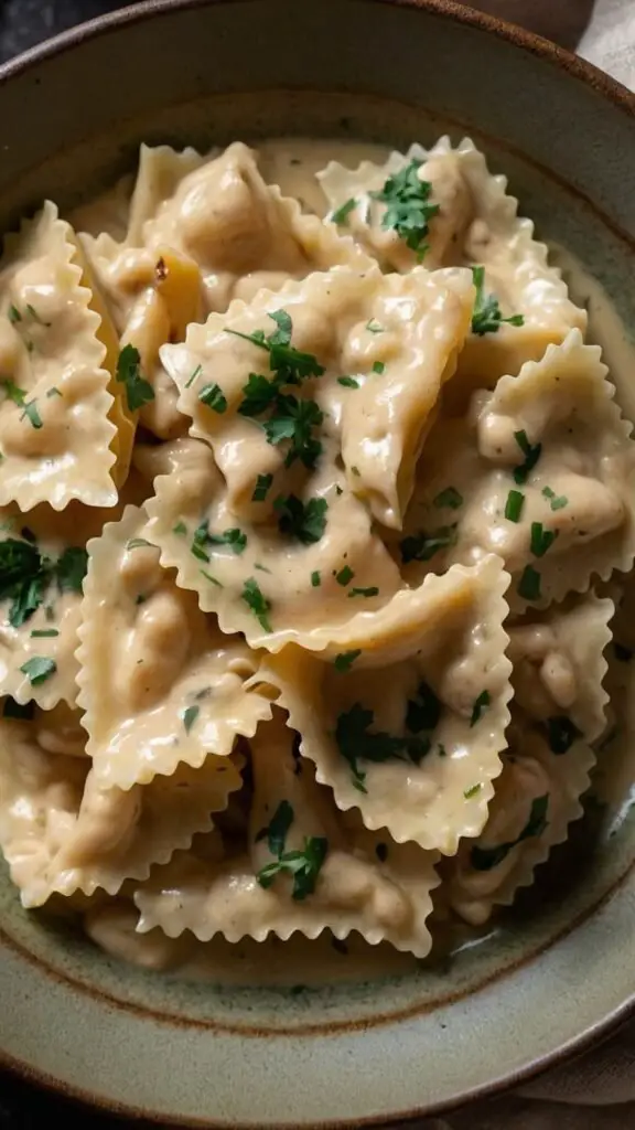 how to make farfalle with a creamy white bean and roasted garlic sauce how to make farfalle with a creamy white bean and roasted garlic sauce