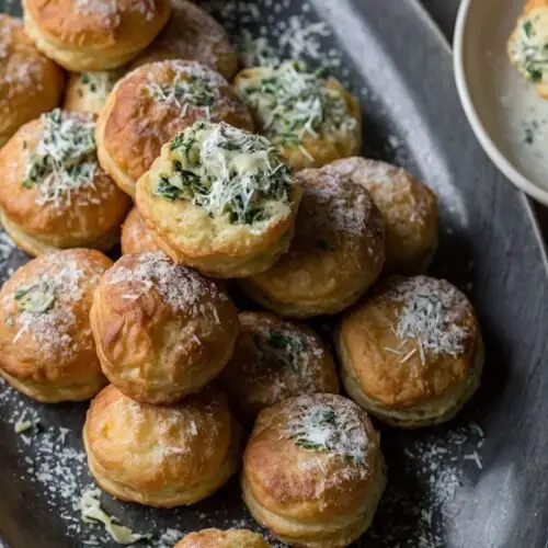 how to make spinach and artichoke stuffed beignets