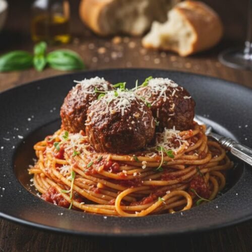 Fancy Spaghetti and Meatballs