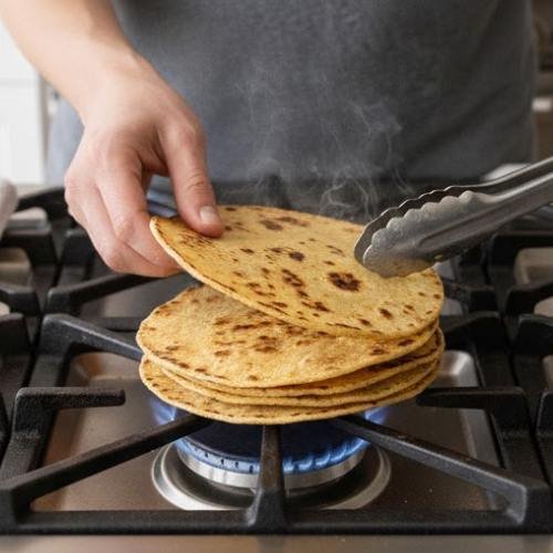 Step 5: Char the Tortillas Step 5: Char the Tortillas