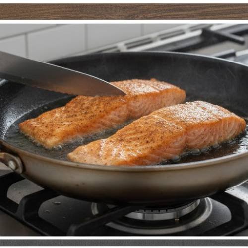 Step 3: Fry the Salmon Step 3: Fry the Salmon