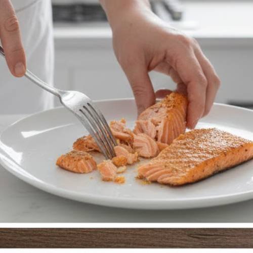 Step 4: Flake the Salmon Step 4: Flake the Salmon