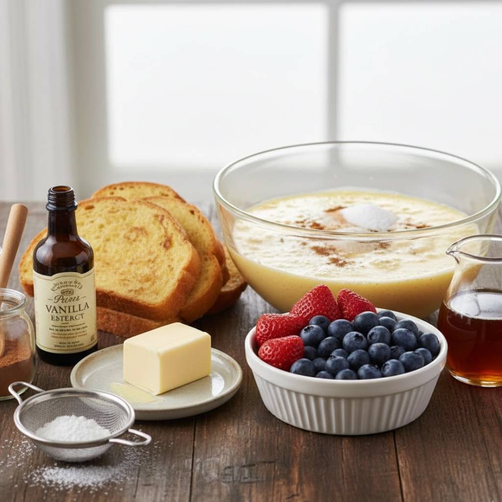 Ingredients You'll Need to Make this French Toast with Brioche