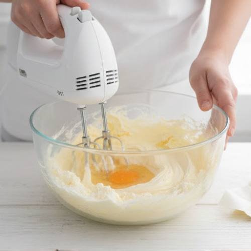 Step 3: Add Eggs and Vanilla