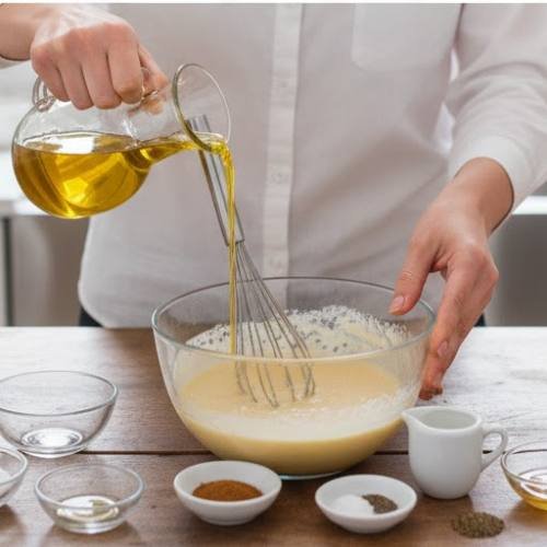 Step 4: Whisk up the Creamy Champagne Vinaigrette Step 4: Whisk up the Creamy Champagne Vinaigrette