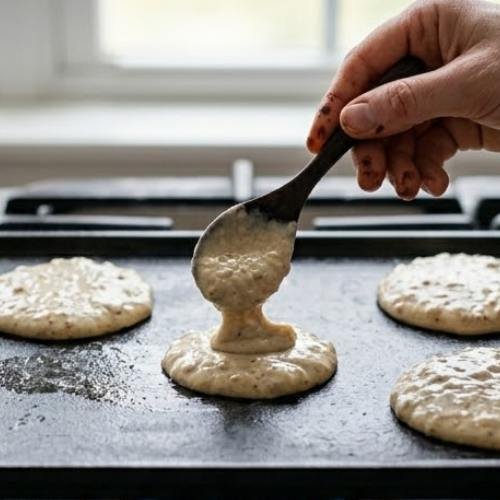 Step 3: Pour and Cook Step 3: Pour and Cook